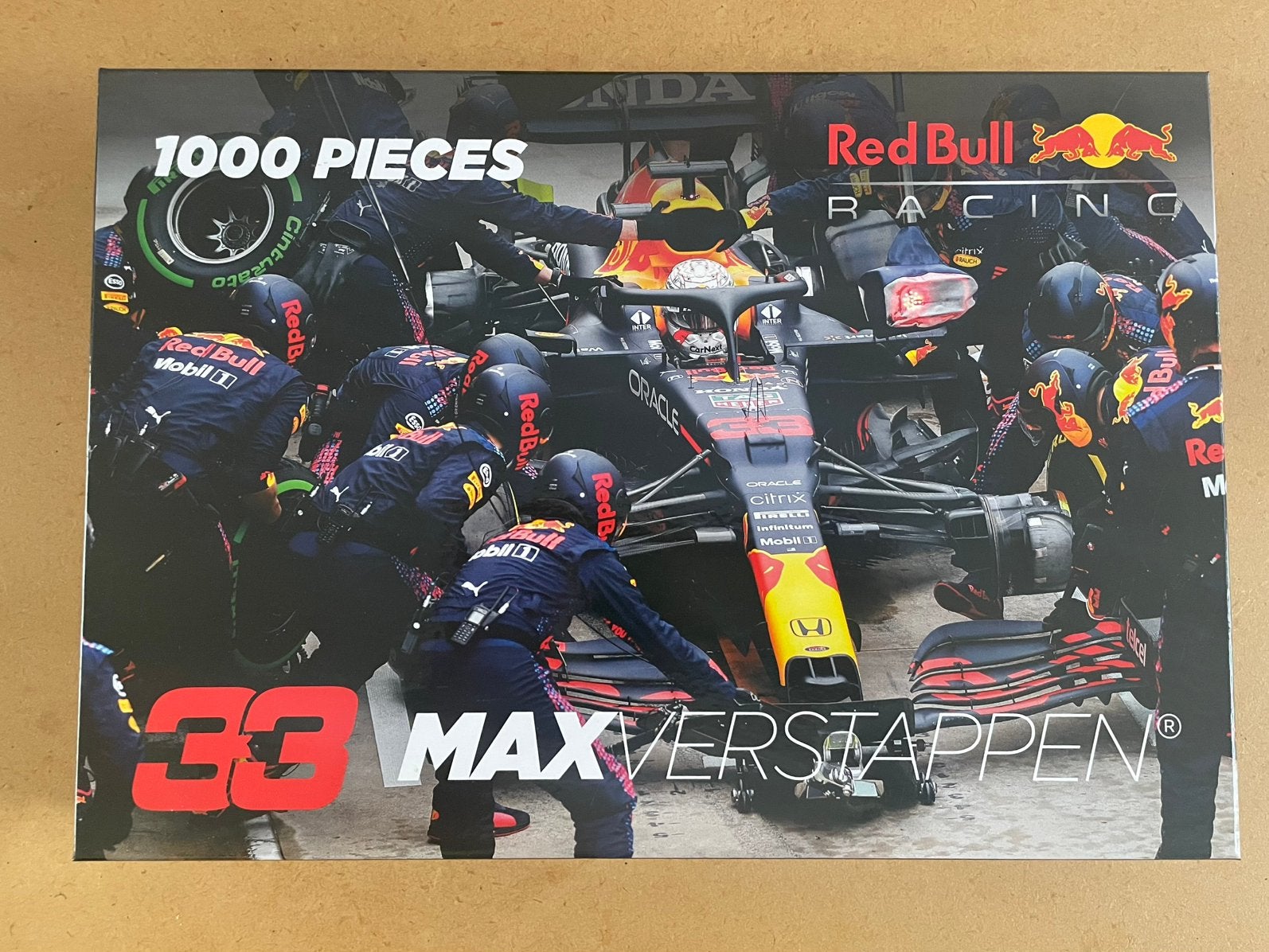 Puzzel Max Verstappen 1000 stukjes, Hobby en Vrije tijd, Ophalen of Verzenden, 500 t/m 1500 stukjes, Zo goed als nieuw
