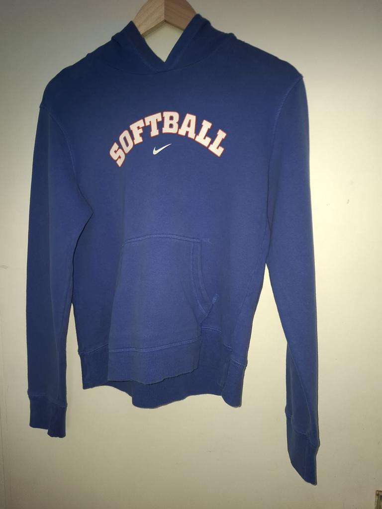 Nike hoodie blauw, Verzenden, Zo goed als nieuw, Blauw