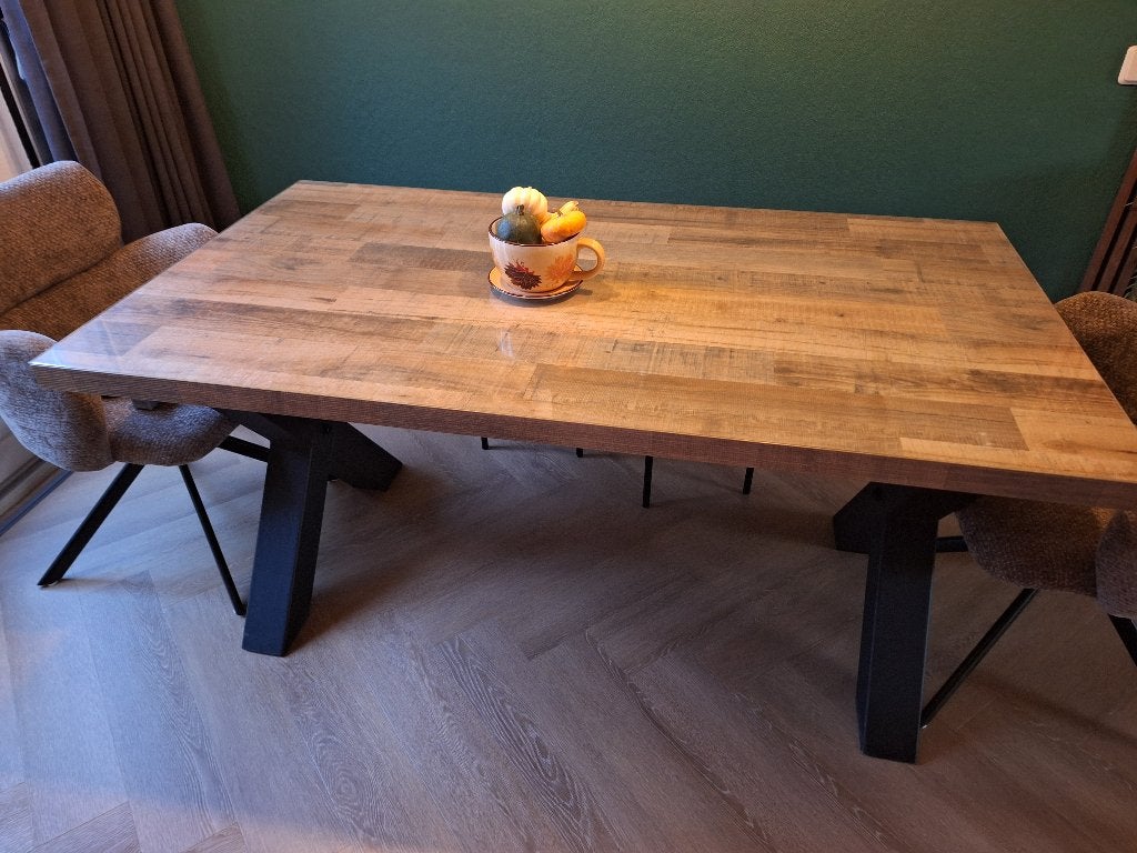 Eettafel, Ophalen, 50 tot 100 cm, Zo goed als nieuw, Vijf personen of meer
