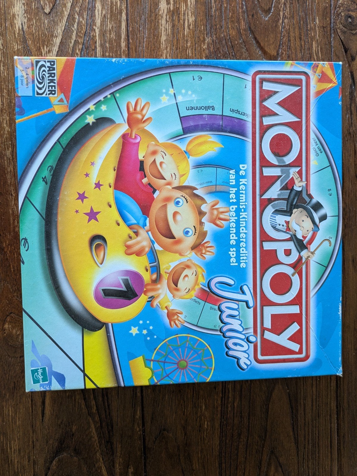 Monopoly Junior - De kermis-kindereditie, Een of twee spelers, Ophalen of Verzenden, Zo goed als nieuw, Parker