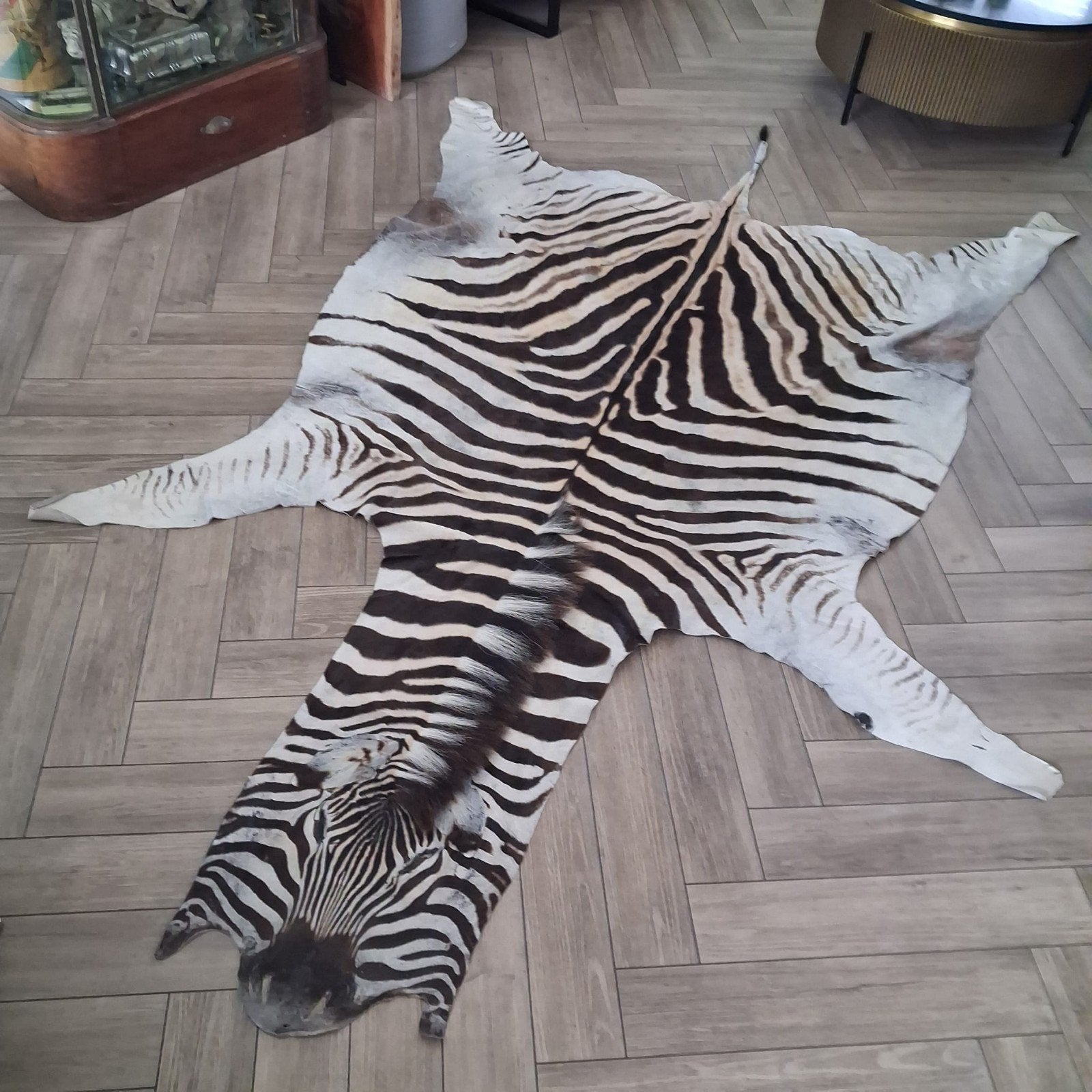 te koop zeer mooi groot zebravel in topstaat, Ophalen of Verzenden, Zo goed als nieuw, Hert, Beeldje of Figuurtje