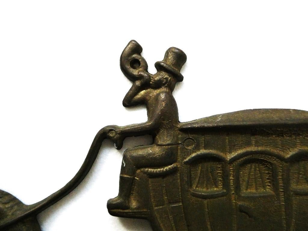 Sleutelrekje kapstok postkoets koets met paarden koetsier, Antiek en Kunst, Ophalen of Verzenden