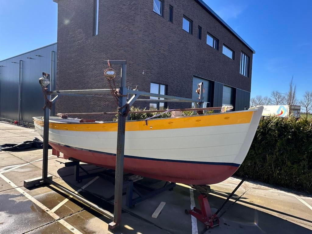 Sloep- Stoere 7 Meter Blauwe Boeisloep – Grade A Staal –, Watersport en Boten, Sloepen, Ophalen, Kabelaring, Binnenboordmotor