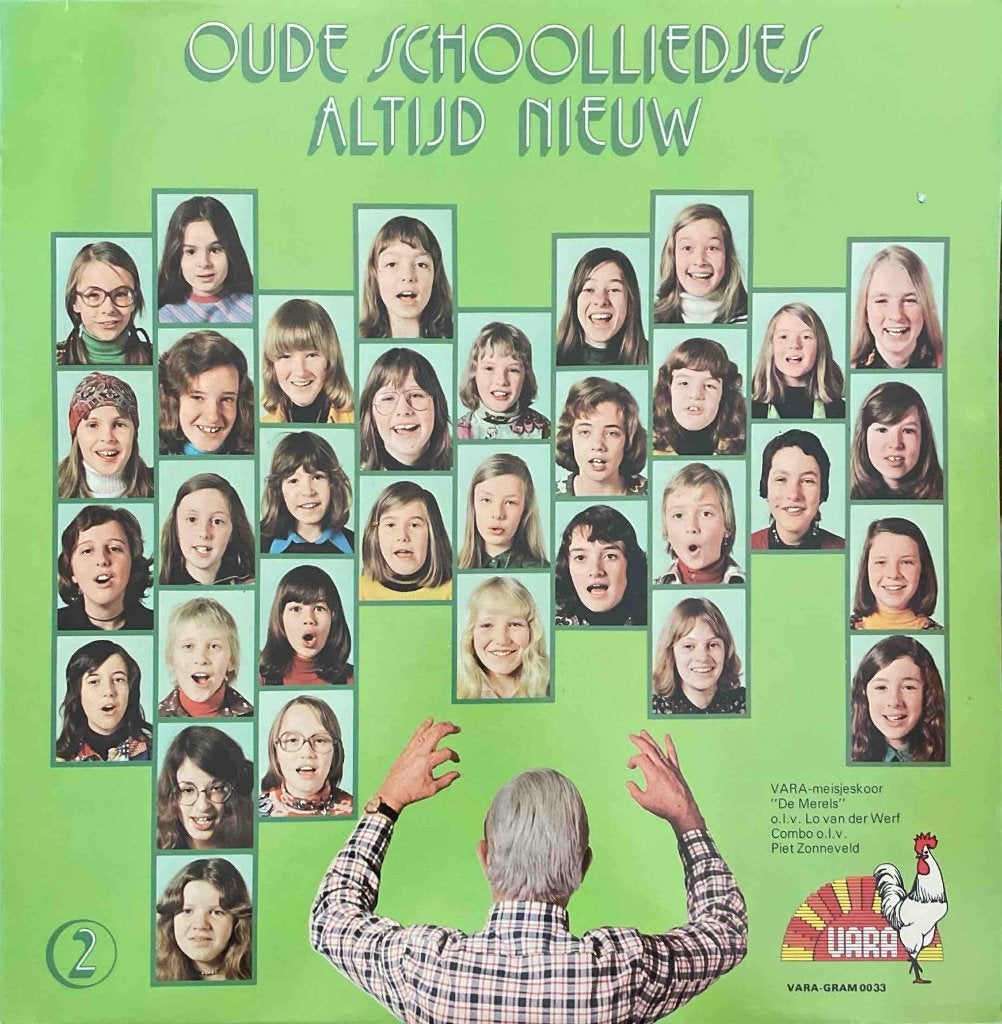 Radiokoor "De Merels" - Oude Schoolliedjes Altijd Nieuw No.2, LP, 6 tot 9 jaar, Ophalen of Verzenden, Zo goed als nieuw