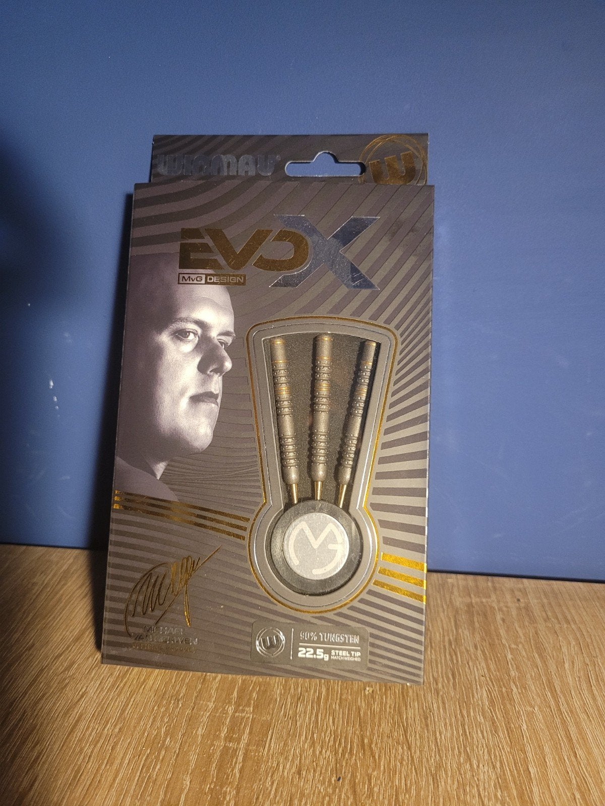 Michael van Gerwen EVO X darts 22,5 gram, Sport en Fitness, Darts, Ophalen of Verzenden, Zo goed als nieuw, Pijlen
