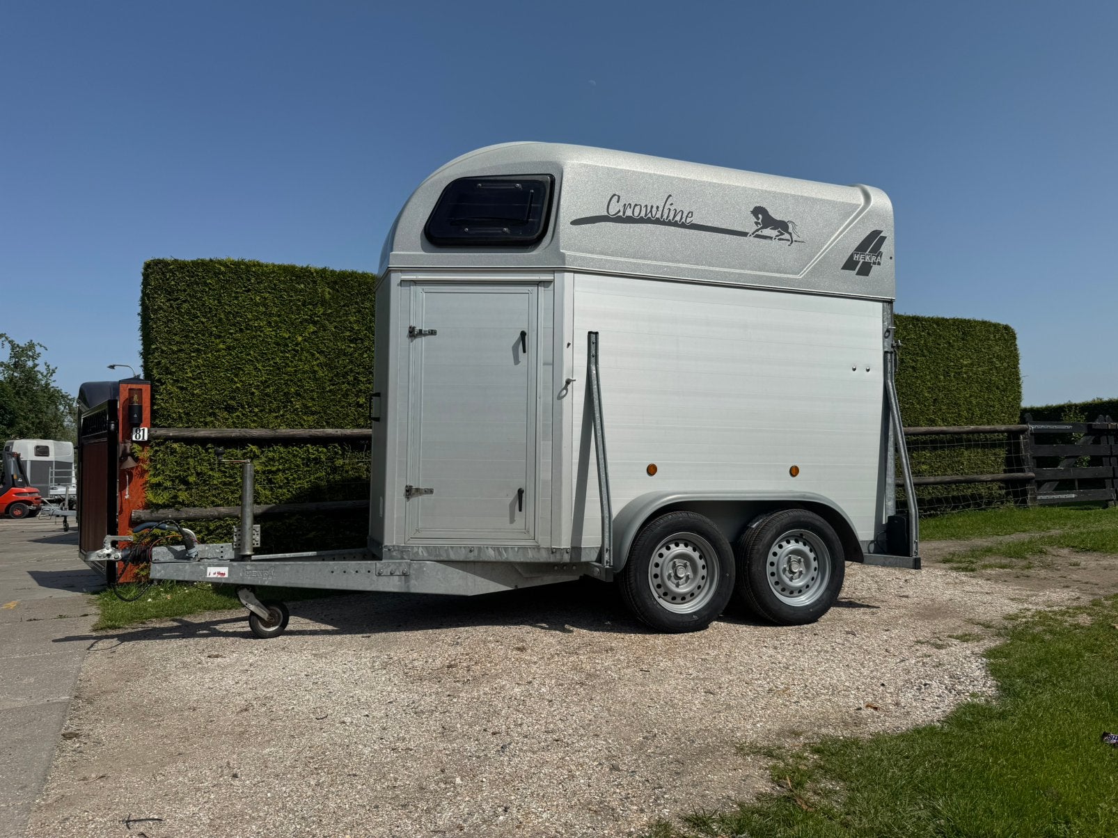 Henra 1,5 paards vol aluminium trailer paardentrailer, Dieren en Toebehoren, Paarden en Pony's | Trailers en Aanhangwagens, Ophalen