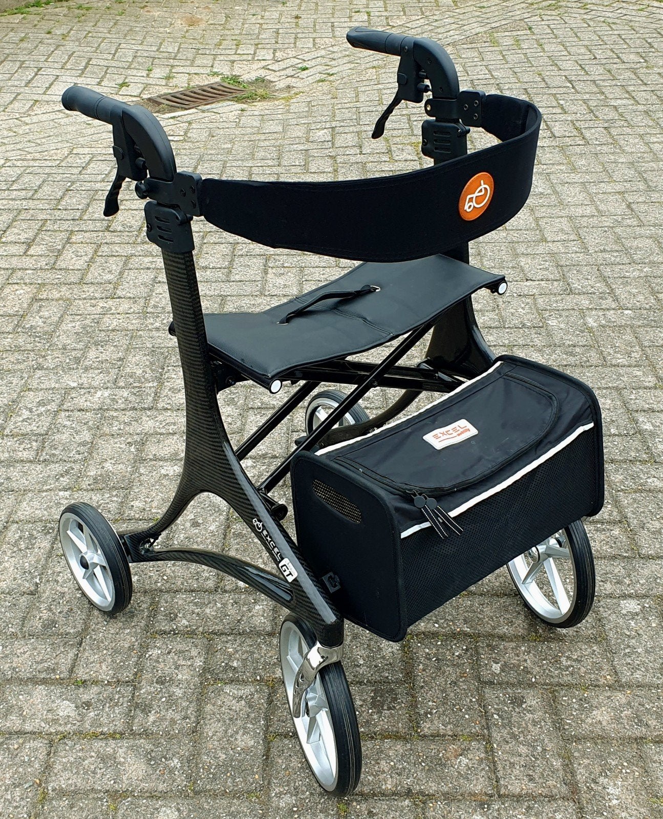 Lichtgewicht rollator Excel GT Carbon NIEUW, Diversen, Rollators, Nieuw, Lichtgewicht, Ophalen of Verzenden