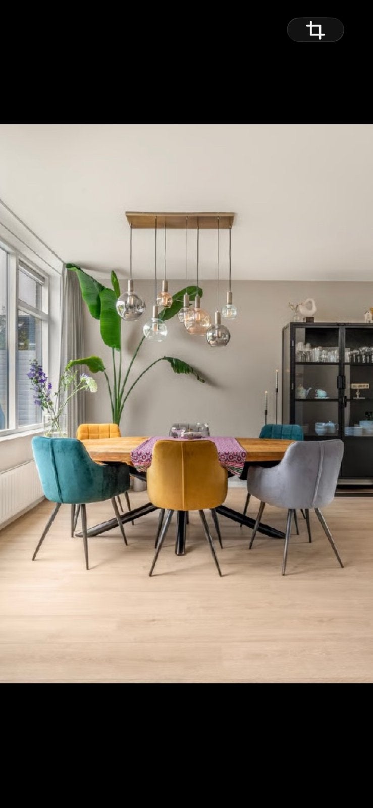 Coco Maison Gaby hanglamp (gekleurd glas), Ophalen, Zo goed als nieuw, Glas