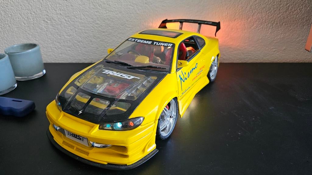 Nissan Silvia 1:12 zeldzaam, Hobby en Vrije tijd, Modelauto's | 1:5 tot 1:12, Zo goed als nieuw, Auto, 1:9 t/m 1:12, Ophalen of Verzenden