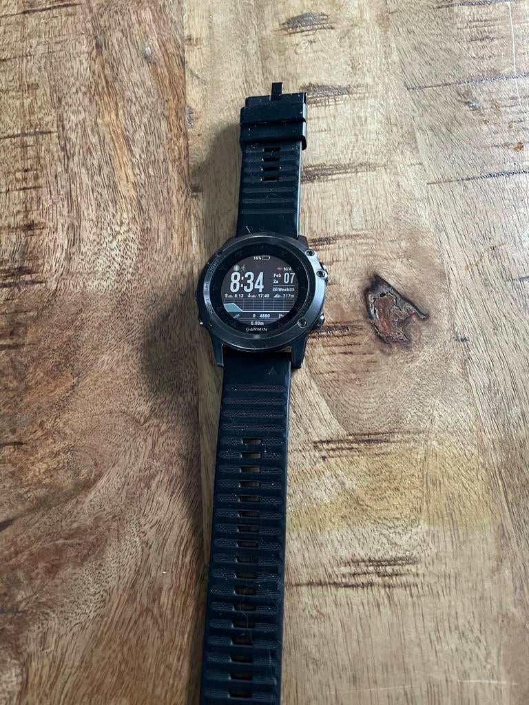 Garmin Fenix 3 - Topconditie accu!, Sieraden, Tassen en Uiterlijk, Sporthorloges, Zwart, Ophalen of Verzenden, Waterdicht, Afstand