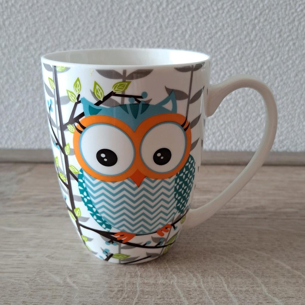 Mok met oor uil, Huis en Inrichting, Keuken | Servies, Keramiek, Nieuw, Ophalen of Verzenden, Overige stijlen