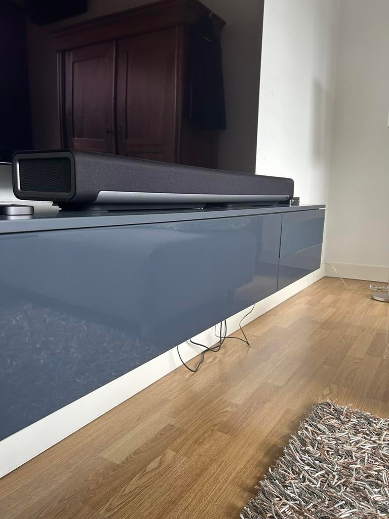 Zwevend tv meubel antraciet, Ophalen, Gebruikt, 100 tot 150 cm, Minder dan 100 cm
