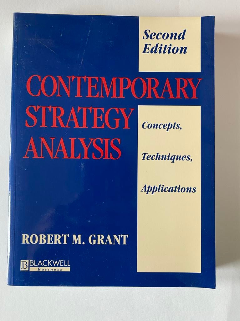 Contemporary Strategy Analysis - Robert M. Grant, Ophalen of Verzenden, Zo goed als nieuw, Management