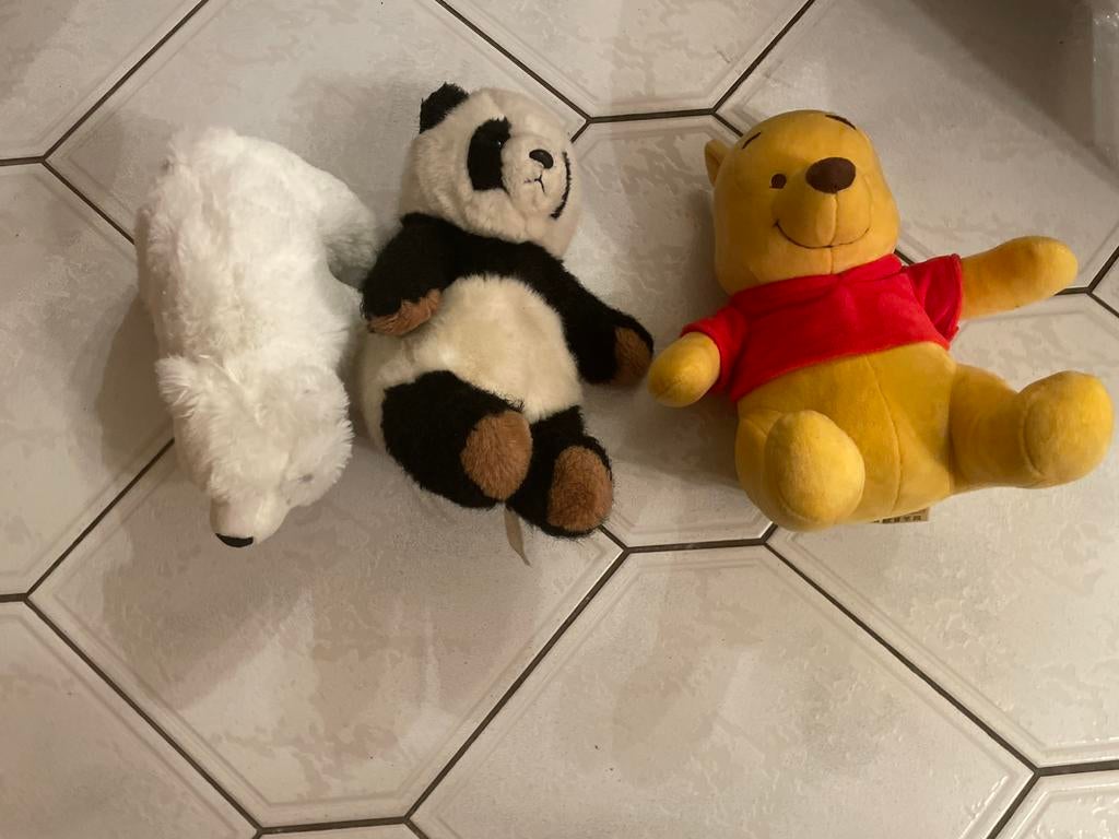 Beer panda winnie the pooh knuffels pluche, Ophalen of Verzenden, Zo goed als nieuw, Beer