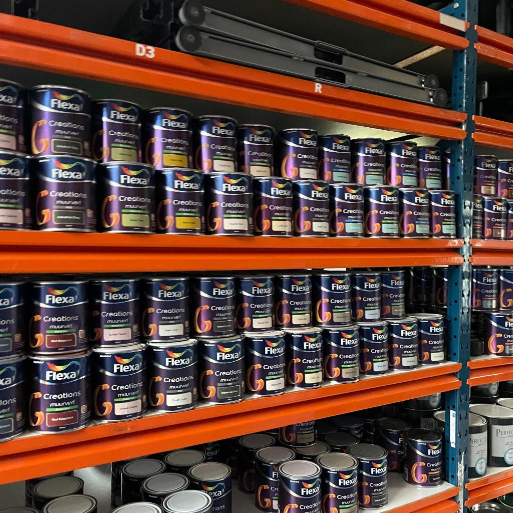Grote Voorraad Flexa Muurverf, Lak, Verf 5 EURO PER LITER, Flexa, Flexa, Overige kleuren, Nieuw