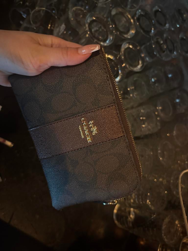 Coach tas portemonnee, Sieraden, Tassen en Uiterlijk, Portemonnees, Ophalen of Verzenden, Zo goed als nieuw, Bruin, Leer