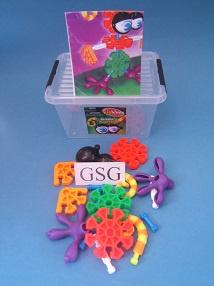 Kid knex blinkin monsters nr. 85223-07, Kinderen en Baby's, Speelgoed | Bouwstenen, Ophalen of Verzenden, Zo goed als nieuw, K'nex