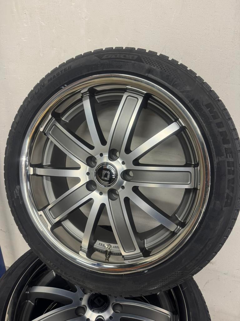 Nieuwe 18” All Season set 5x112 met 225/45-18 o.a. A4 A5, 18 inch, Nieuw, Ophalen of Verzenden, All Season