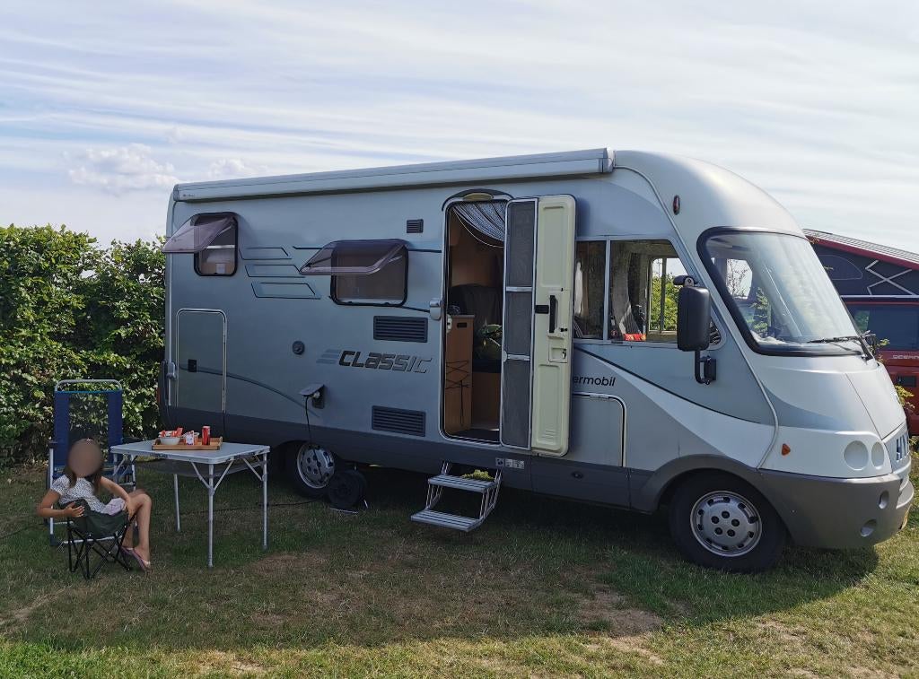 Hymer B504CL BJ2006 103k stapelbed en hefbed 5,99m, Integraal, Ringverwarming, Gaslek-detector, Fiat
