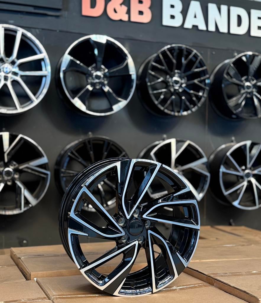 17 inch adelaide look velgen 5x100 Vw polo gti taigo t cross, 215 mm, Velg(en), Nieuw, 17 inch