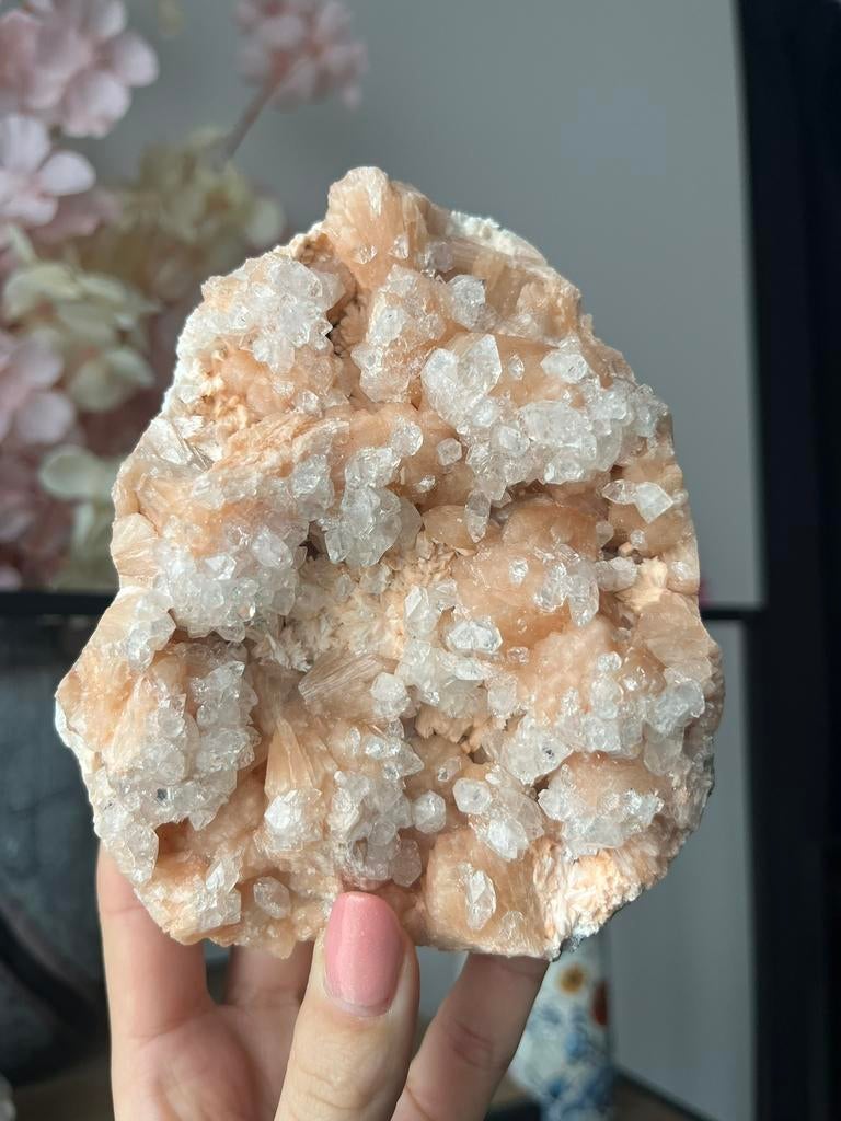Heulandiet met stilbiet, Ophalen of Verzenden, Mineraal