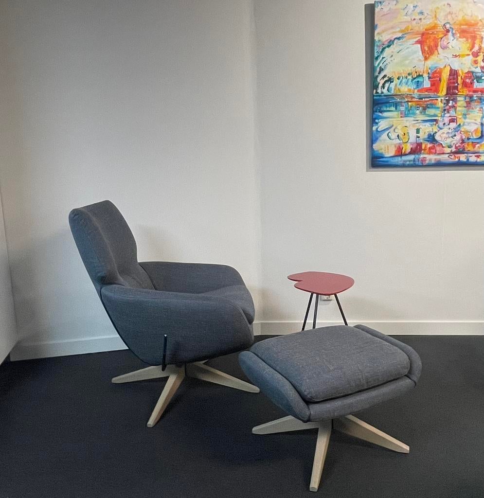 Leolux Lloyd relaxfauteuil plus hocker NIEUW