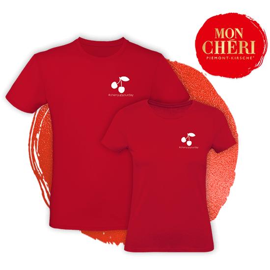 mon chéri couple T-shirts, Ophalen of Verzenden, Nieuw, Maat 52/54 (L), Rood