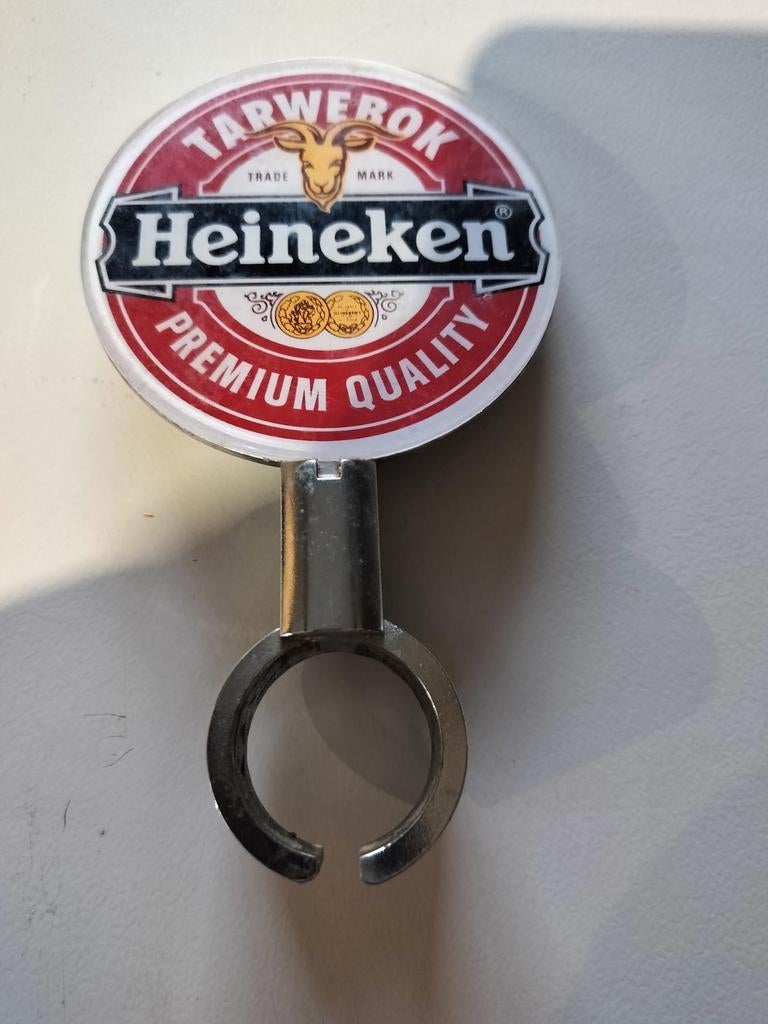 Heineken Tarwebok Biertap Reclame - Zeldzaam!, Verzamelen, Ophalen of Verzenden, Gebruikt, Reclamebord