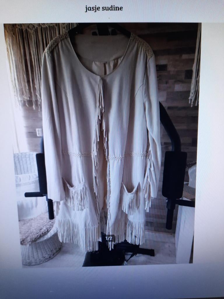Sudine Jas, Ophalen of Verzenden, Nieuw, Maat 38/40 (M), Beige