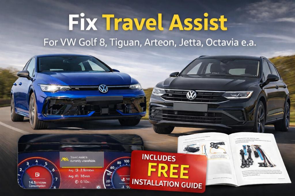 Oplossing Travel Assist melding – Reparatie module stuurwiel, Ophalen of Verzenden, Nieuw, Volkswagen