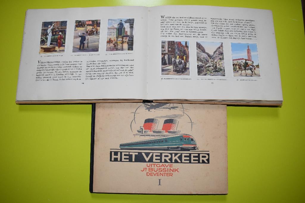 Plaatjesalbum Het Verkeer 1 en 2- 1938-1940 -compleet, Ophalen of Verzenden, Gelezen, Plaatjesalbum