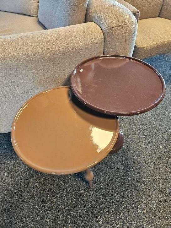 Bijzettafel metaal trendy, 45 tot 60 cm, Minder dan 55 cm, Metaal of Aluminium, Rond