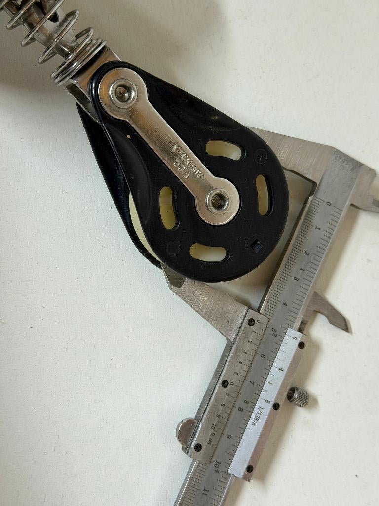 Fico Ronstan 1 schijfs upstand blok 50 mm tot 12 mm lijn, Ophalen of Verzenden, Nieuw, Lijn of Blok