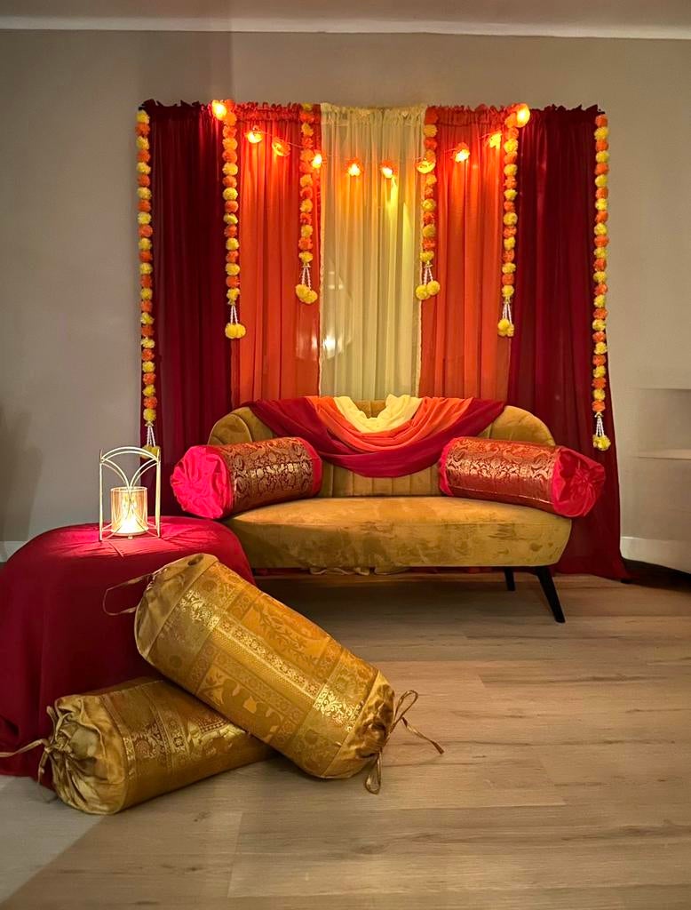 Indiase Pakistaanse mehendi / Henna / decor / backdrop setup, Ophalen of Verzenden, Zo goed als nieuw, Overige