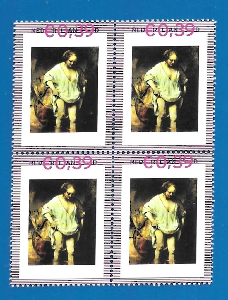 Pers.Postzegel Blok 2420-A-9 Rembrandt Badende Vrouw - 2006, Ophalen of Verzenden, Na 1940, Postfris