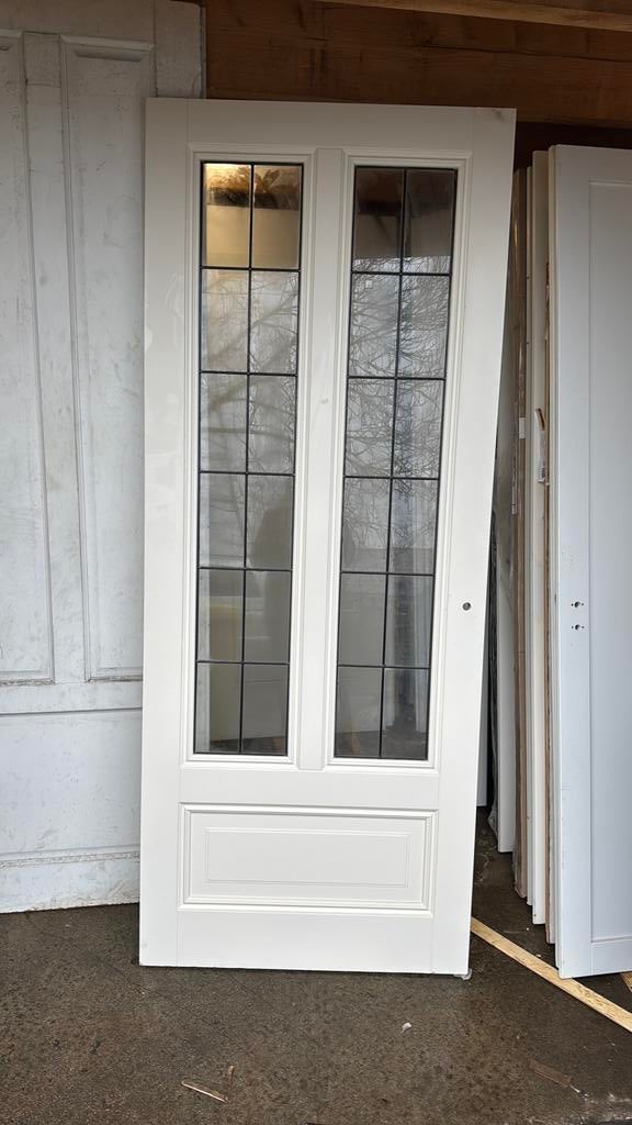 Stompe paneeldeur 93x231.5 cm glasinlood nr 271