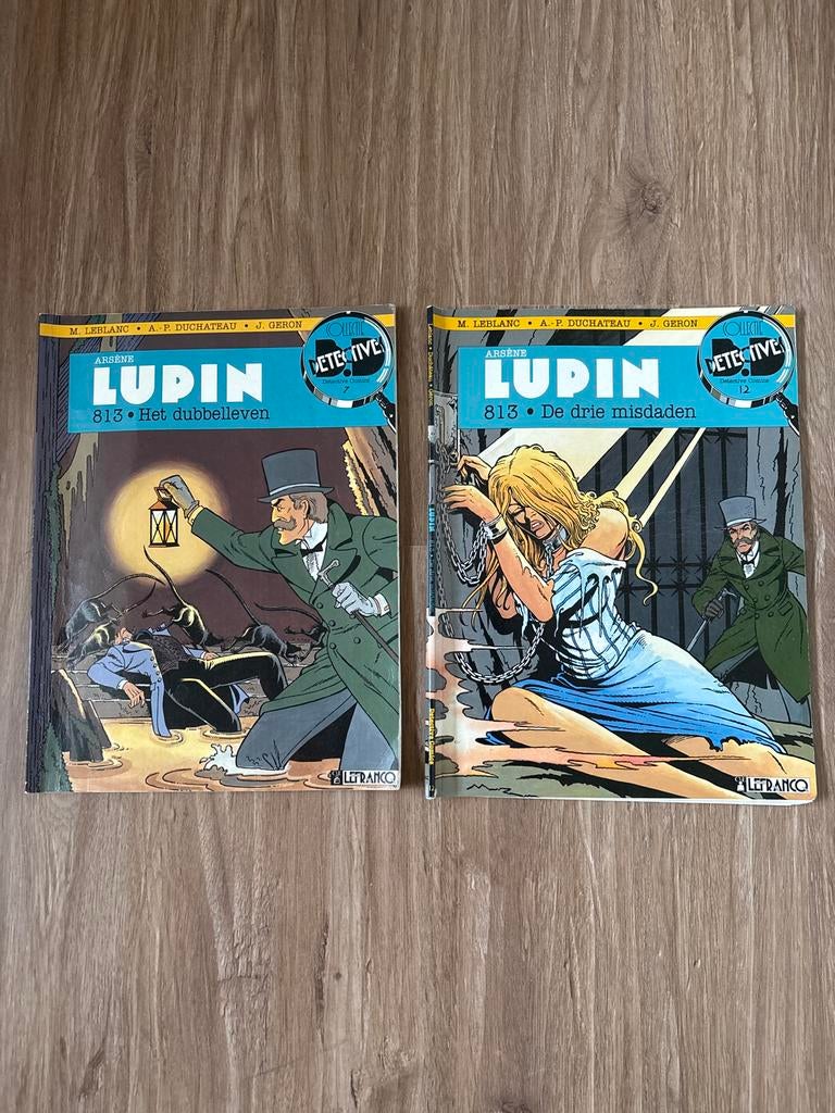 Arsène Lupin Stripboeken - Het Dubbelleven & Drie Misdaden, Boeken, Stripboeken, Gelezen, Meerdere stripboeken, Ophalen of Verzenden