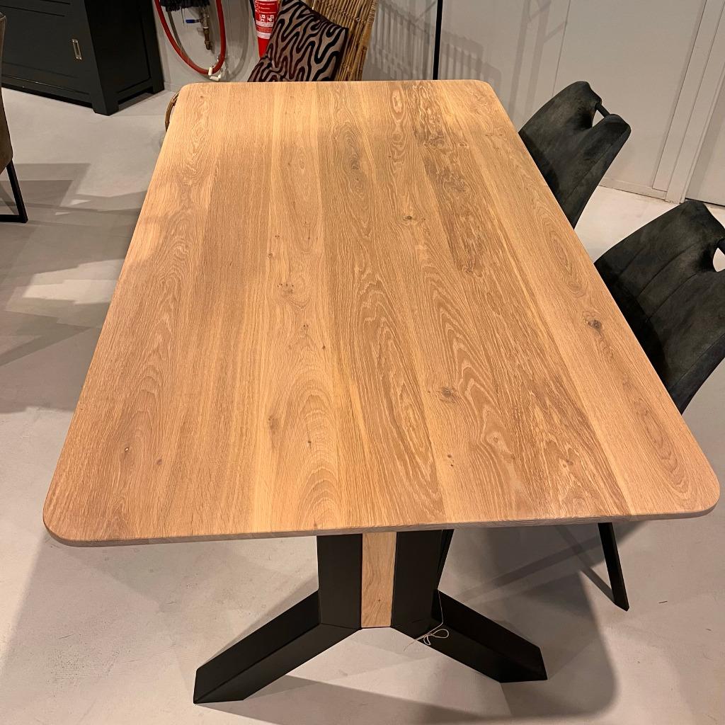 AANBIEDING!! Rechthoekige eiken eettafel / Poot no.925 €.895, Huis en Inrichting, Tafels | Eettafels, Ophalen, Eikenhout, Nieuw