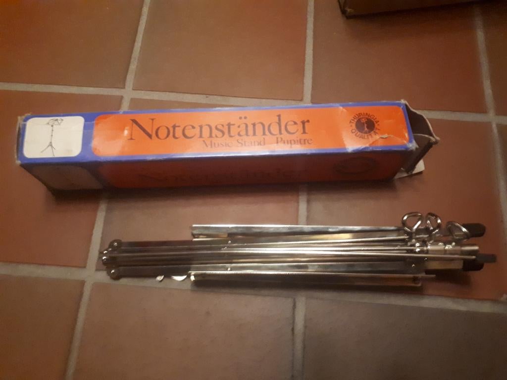 Muziekstandaard - Notenstandaard, Muziek en Instrumenten, Standaards, Ophalen of Verzenden, Gebruikt, Muziekstandaard, Klarinet