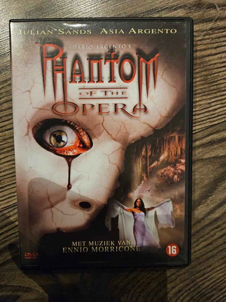 The Phantom of the Opera dvd Horror Dario Argento, Cd's en Dvd's, Dvd's | Horror, Zo goed als nieuw, Slasher, Vanaf 16 jaar, Ophalen of Verzenden