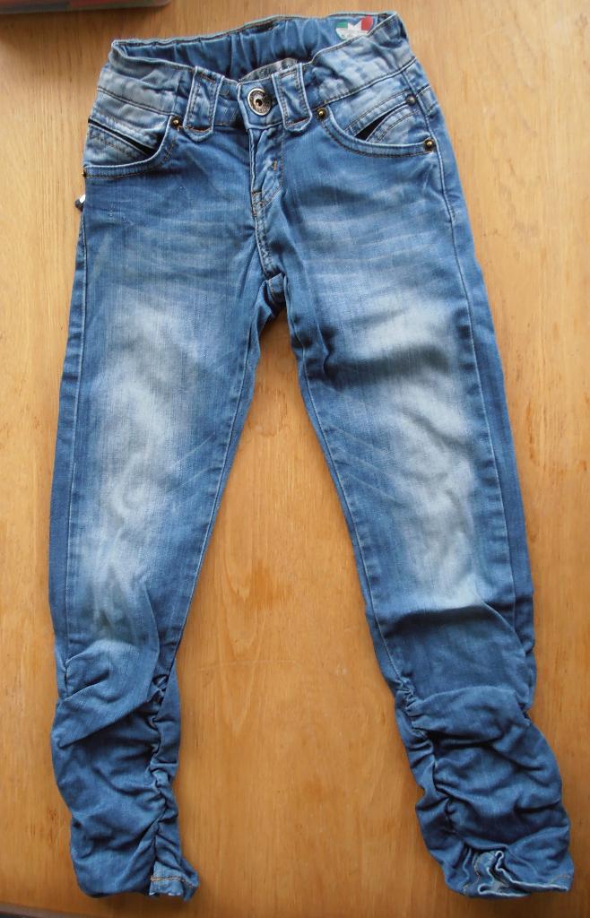 spijkerbroek maat 122/128, Kinderen en Baby's, Kinderkleding | Maat 122, Broek, Gebruikt, Meisje, Ophalen of Verzenden
