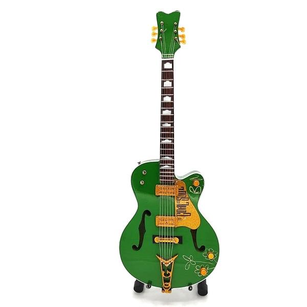 Bono Vox U2 miniatuur gitaar 25cm van hout mini guitar deco