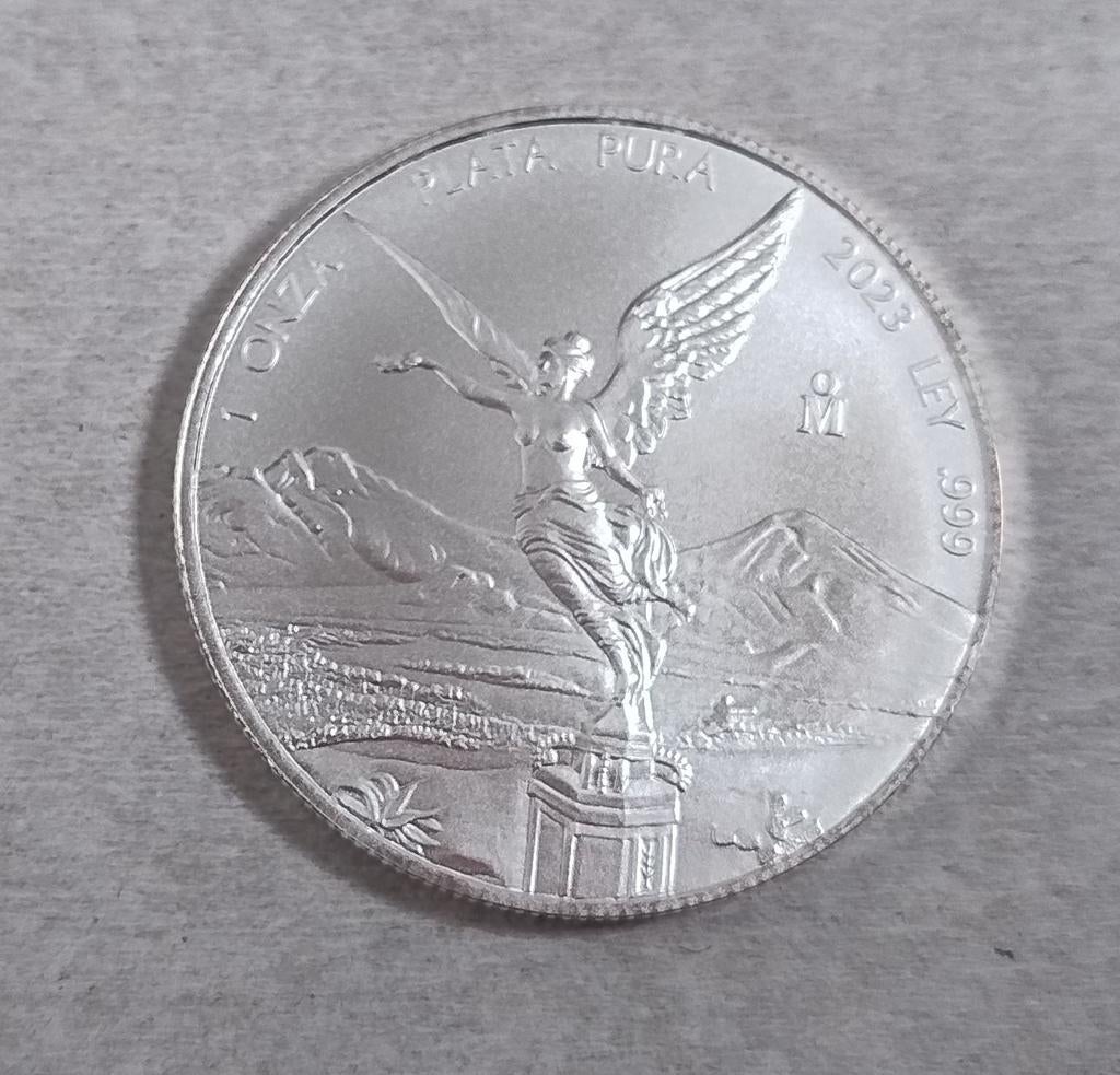 Zilveren Libertad munt 2023, Mexico, oplage: 613,000., Postzegels en Munten, Munten | Amerika, Ophalen of Verzenden, Noord-Amerika