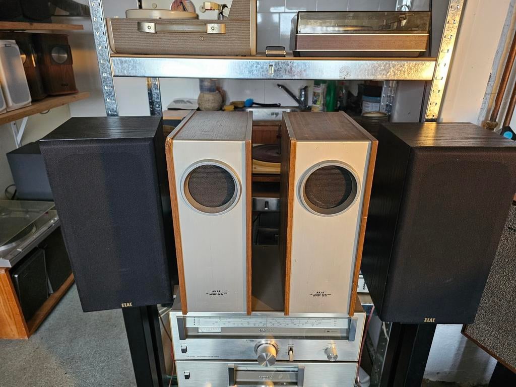 Akai jet road system., Audio, Tv en Foto, Luidsprekers, Ophalen, Minder dan 60 watt, Front, Rear of Stereo speakers, Overige merken