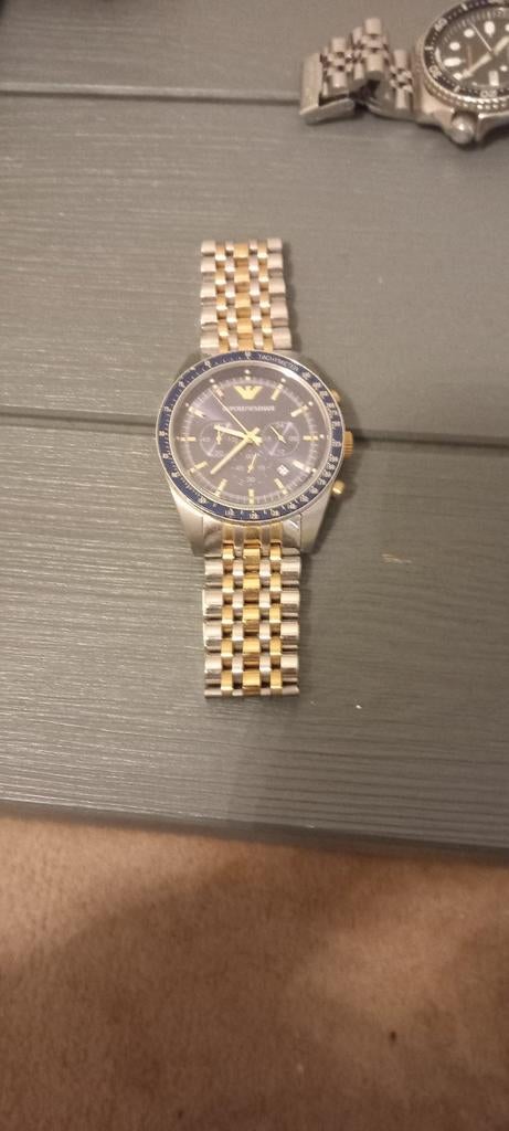 Emporio Armani Horloge met Ratelband, Overige merken, Staal, Gebruikt, Staal