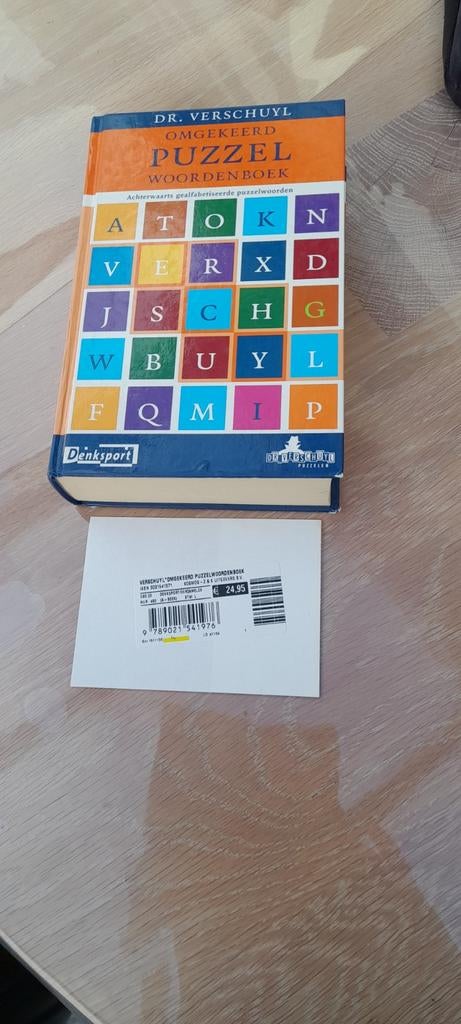 Omgekeerd  Puzzelwoordenboek Dr Verschuijl.zgan, Hobby en Vrije tijd, Denksport en Puzzels, Ophalen of Verzenden, Minder dan 500 stukjes