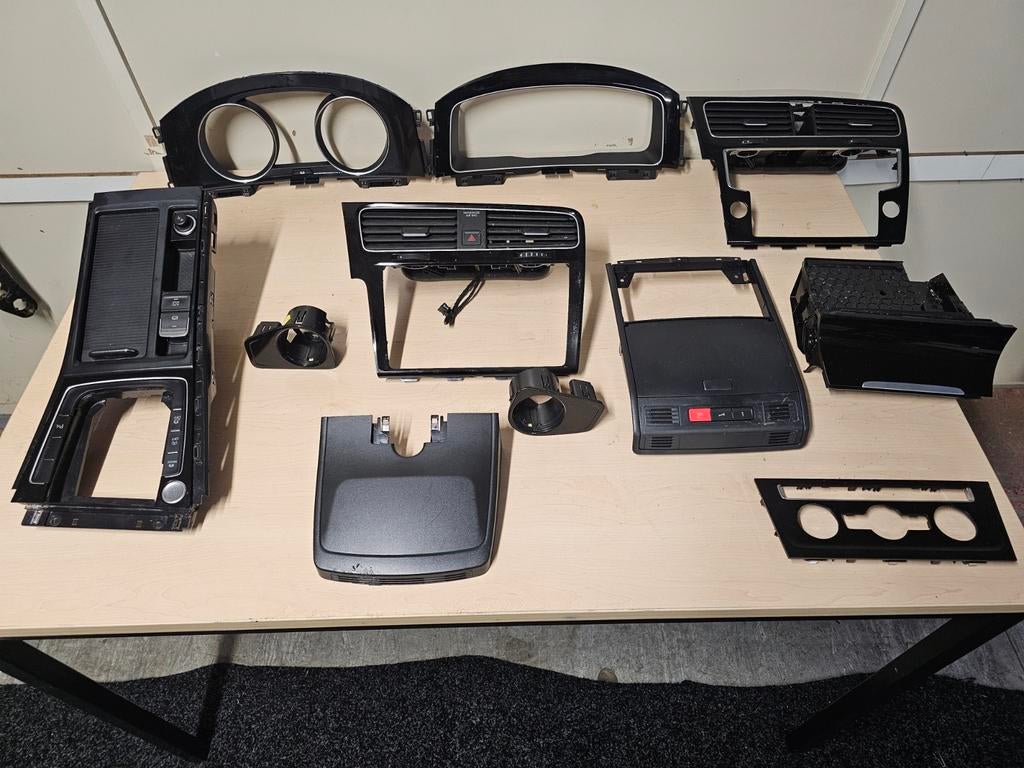 Div interieur delen vw golf 7 en 7.5 zwart gti gte gtd r, Ophalen of Verzenden, Gebruikt, Volkswagen