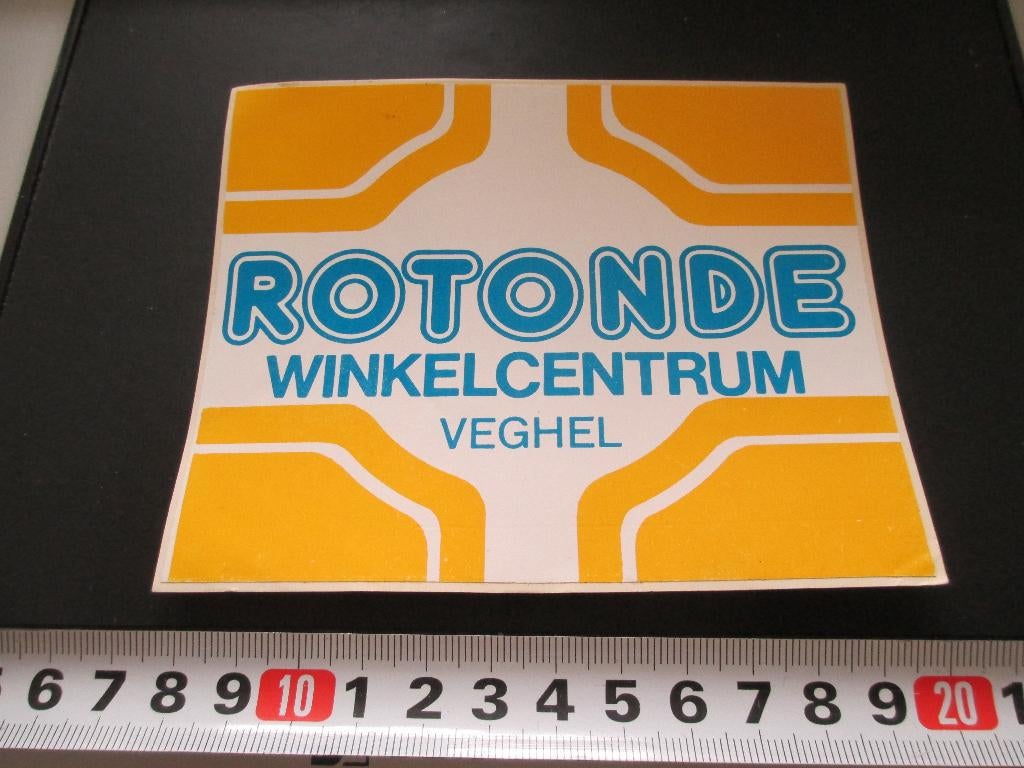 sticker ROTONDE winkelcentrum veghel, Ophalen, Zo goed als nieuw