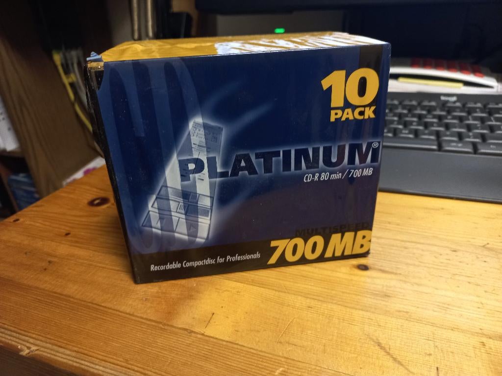 Platinum Recordable CD's, Platinum, Herschrijfbaar, Cd, Nieuw