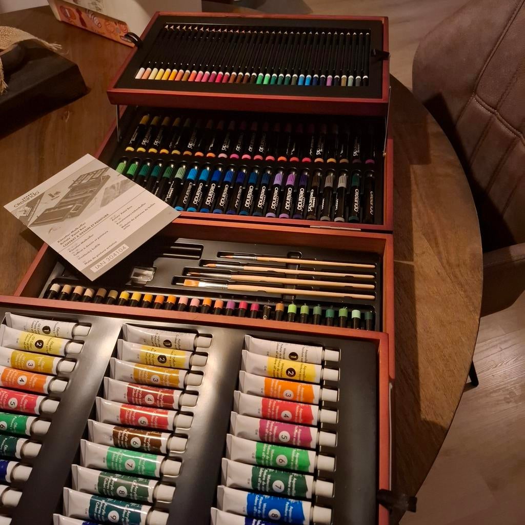 Crelando Kunstenaars-tekenkoffer - Nieuwstaat!, Ophalen of Verzenden, Nieuw, Overige typen